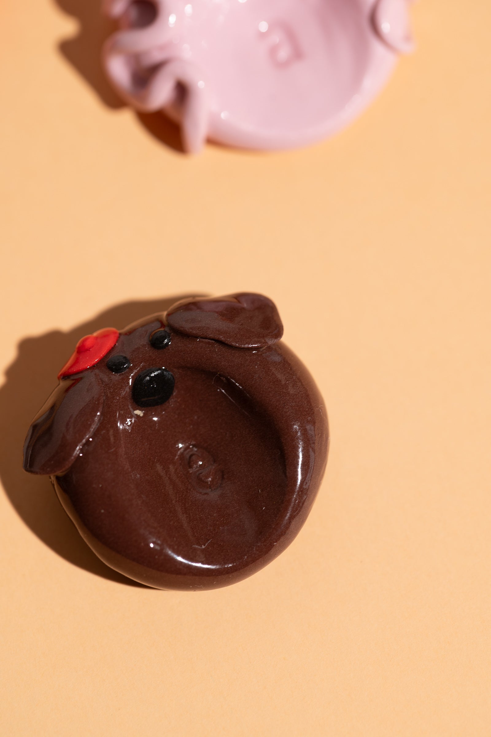 Fidget Toy Hund Rückseite glatt Handschmeichler