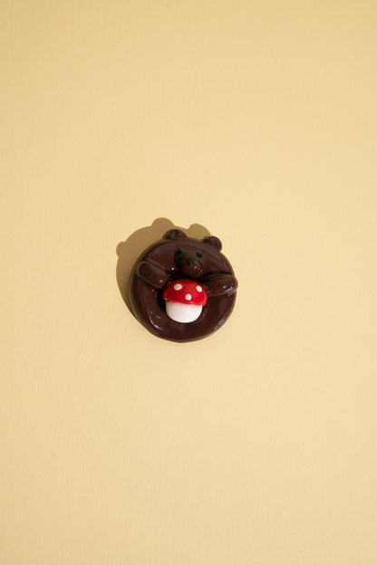 Bär Fidget Toy Sorgenstein für ADHS Selbstregulation und mentale Balance mit Gesicht
