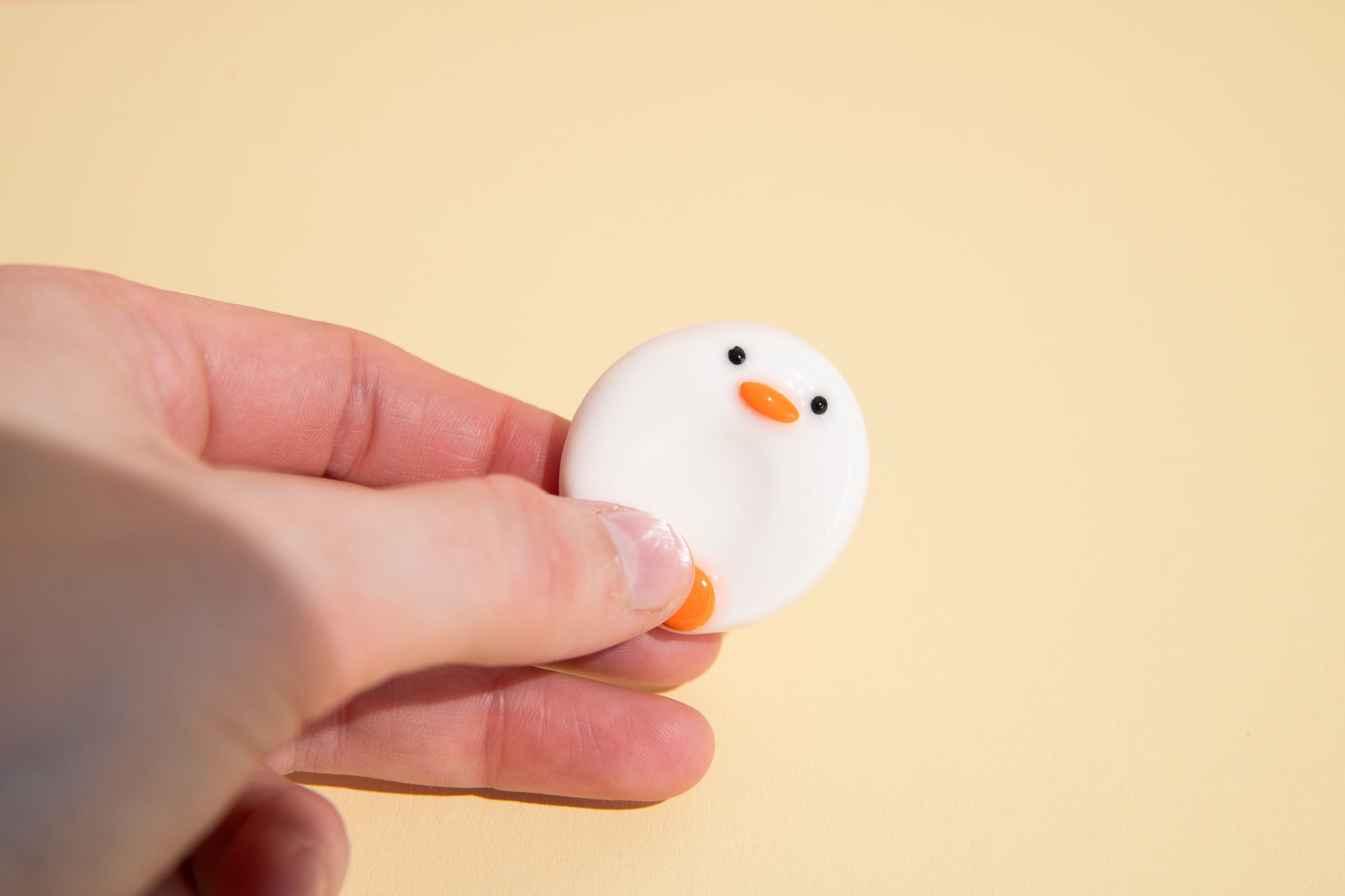 Gans Sorgenstein Fidget Toy matt für natürliche Haptik und beruhigende Handbewegungen