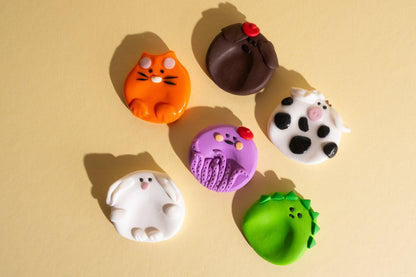 Niedliche Mix Tier Sorgensteine Fidget Toys aus Polymer Clay für ADHS, Stressabbau und Entspannung