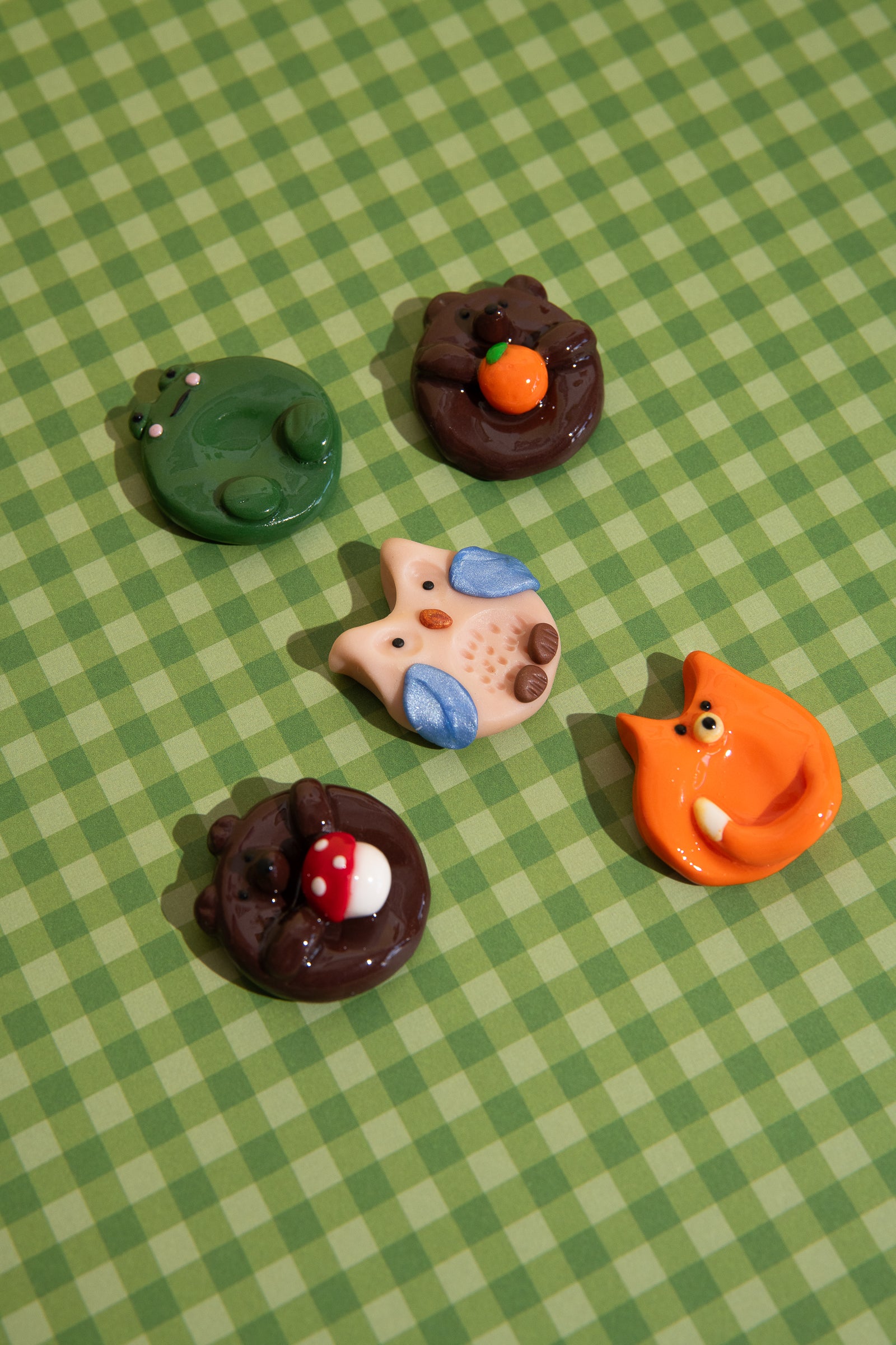 Handgemachtes Polymer Clay Waldtier Fidget Toy für mentale Balance und Fokus