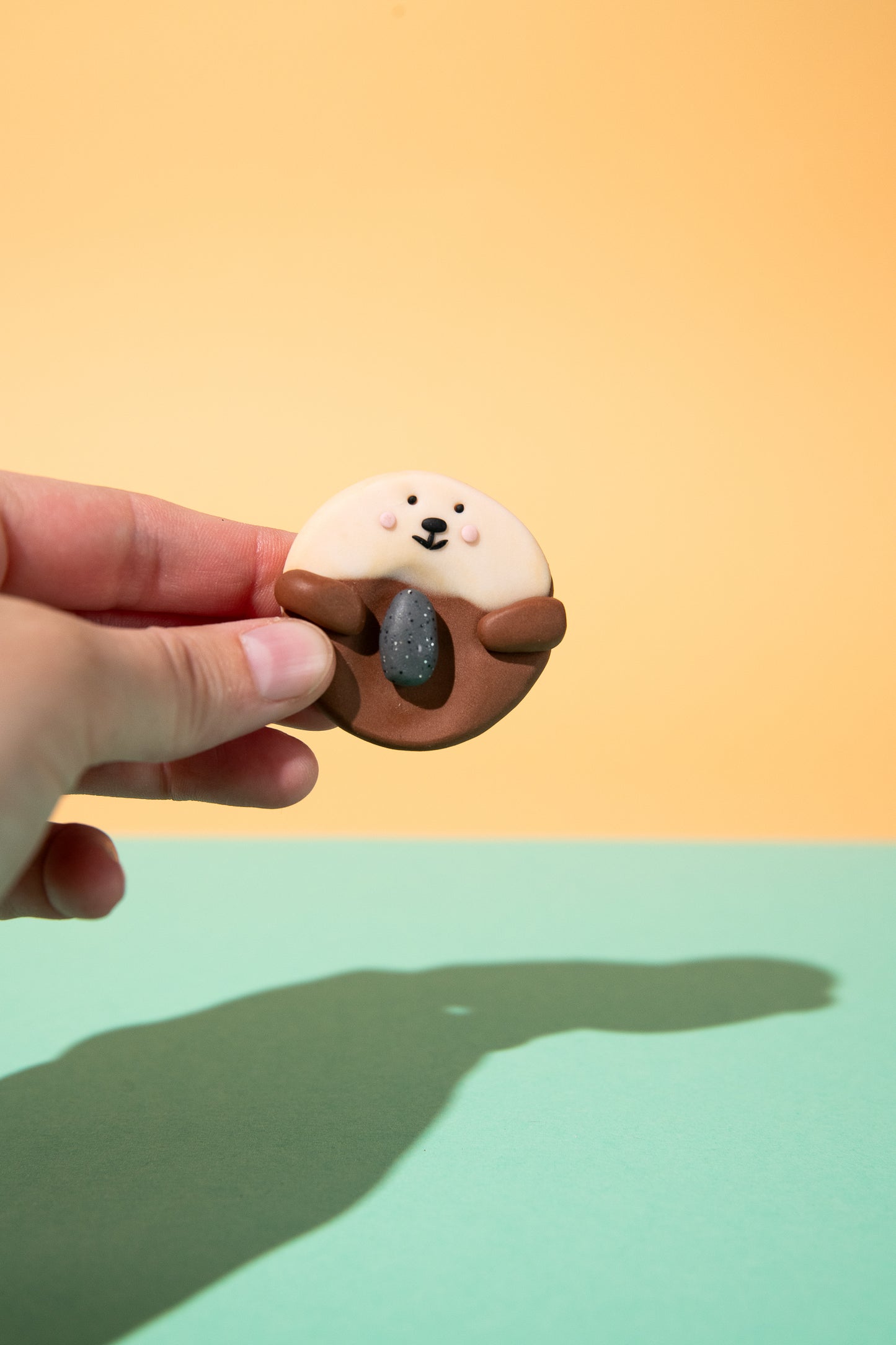Worry Stone "Otter with Stone" | Fidget Toy