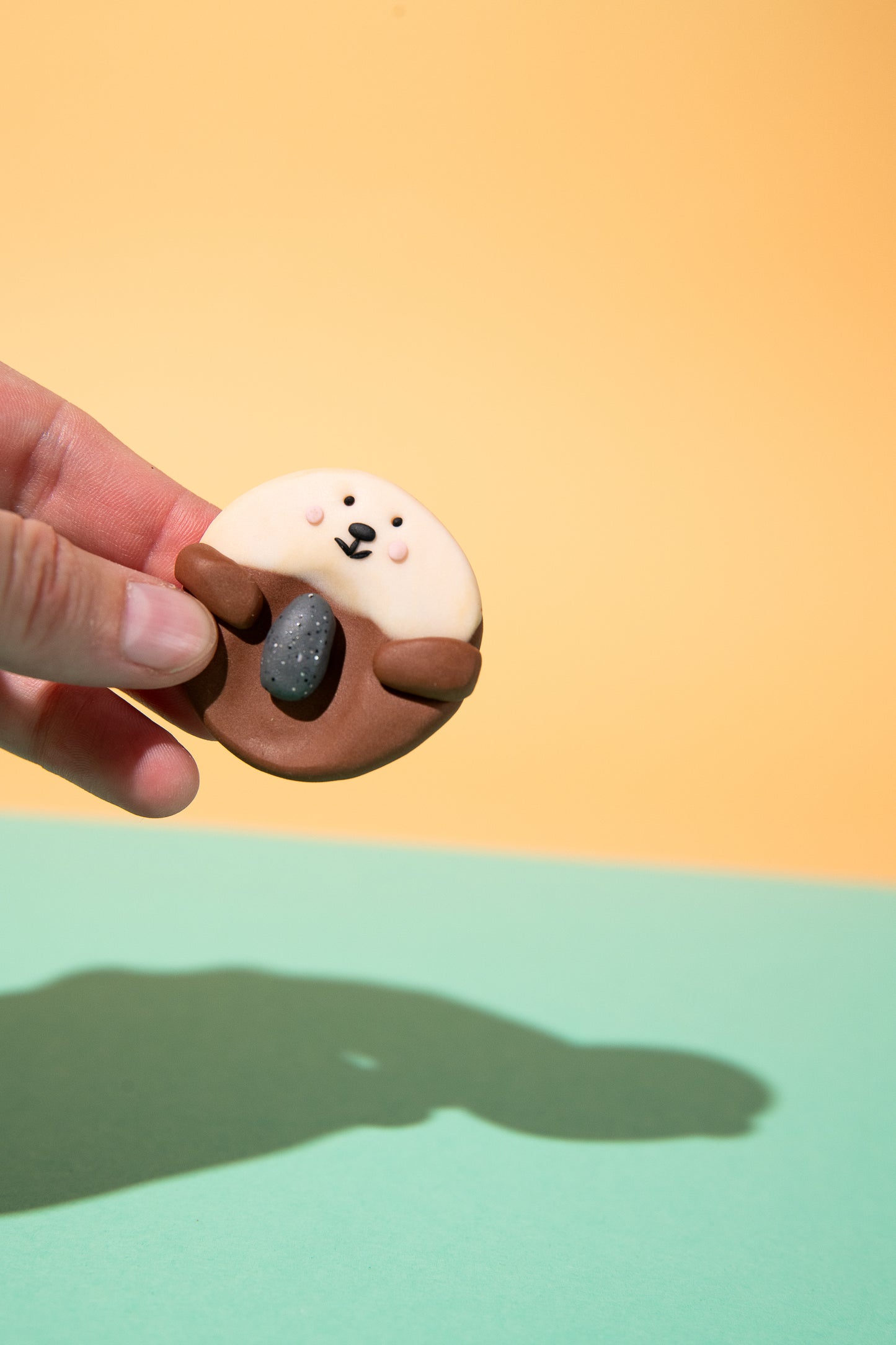 Worry Stone "Otter with Stone" | Fidget Toy