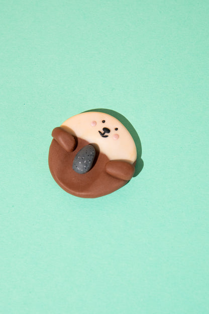 Worry Stone "Otter with Stone" | Fidget Toy