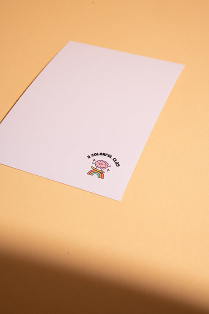 Postkarte Schnecke