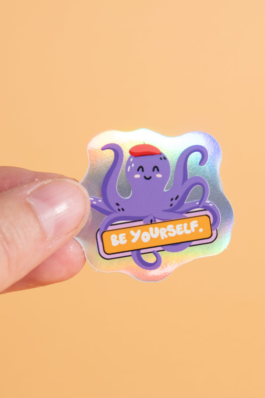 Hologramm Sticker Octopus