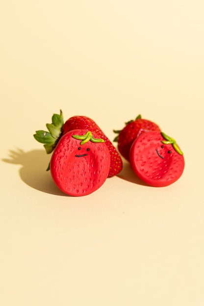Fidget Toy Worry Stone Strawberry