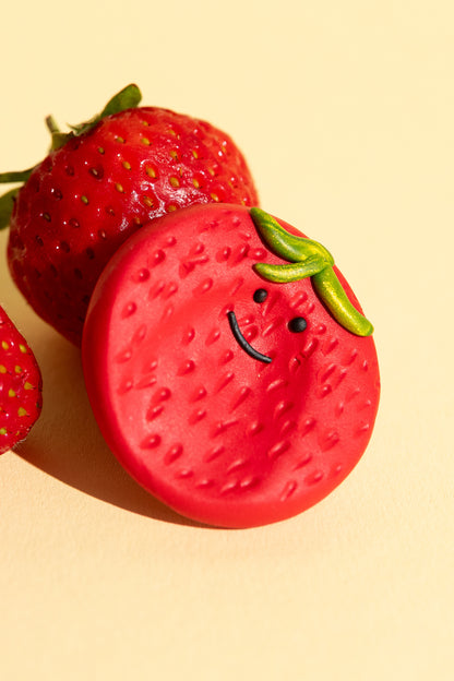 Fidget Toy Worry Stone Strawberry