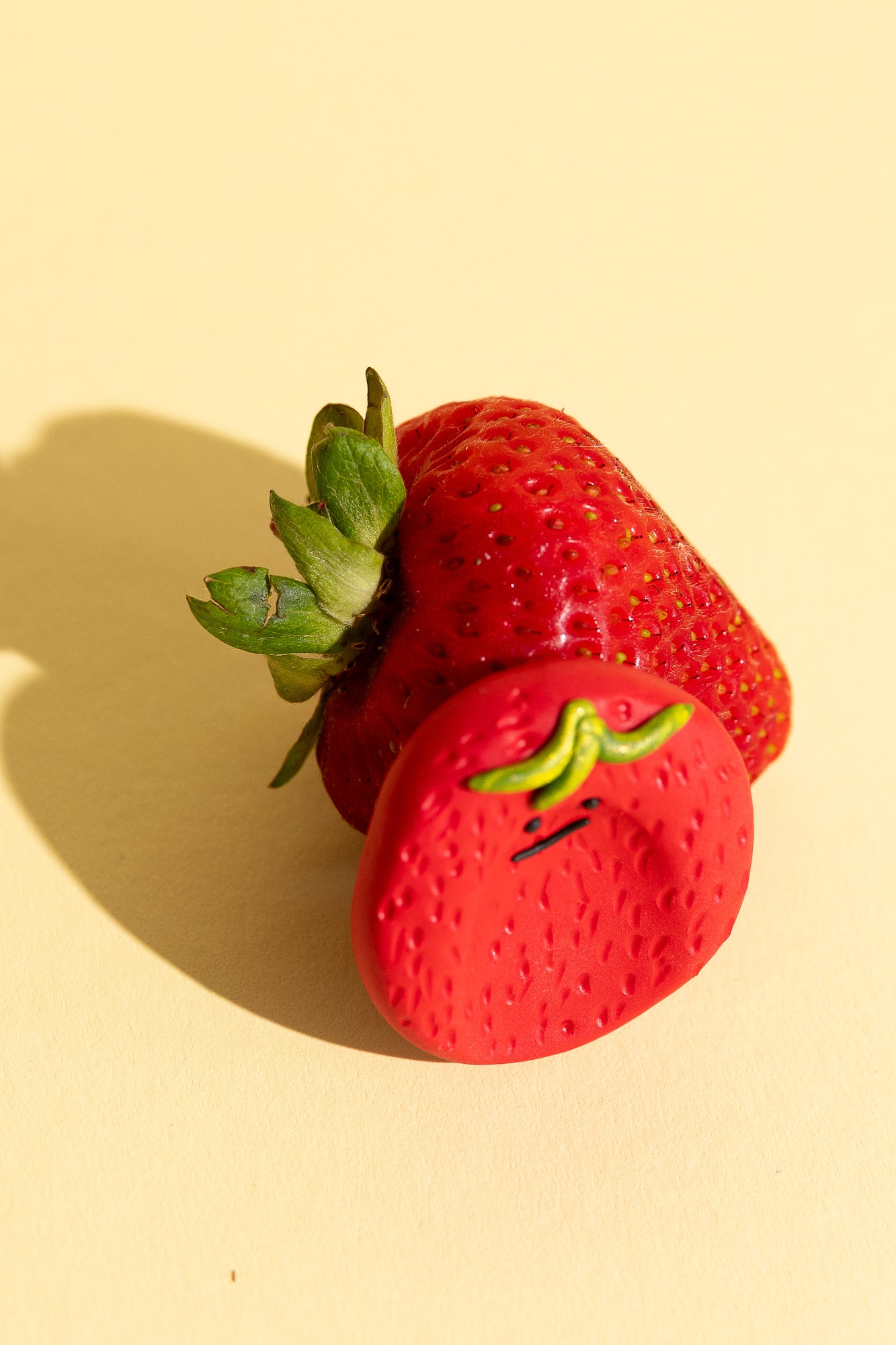 Fidget Toy Worry Stone Strawberry