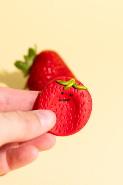 Fidget Toy Worry Stone Strawberry