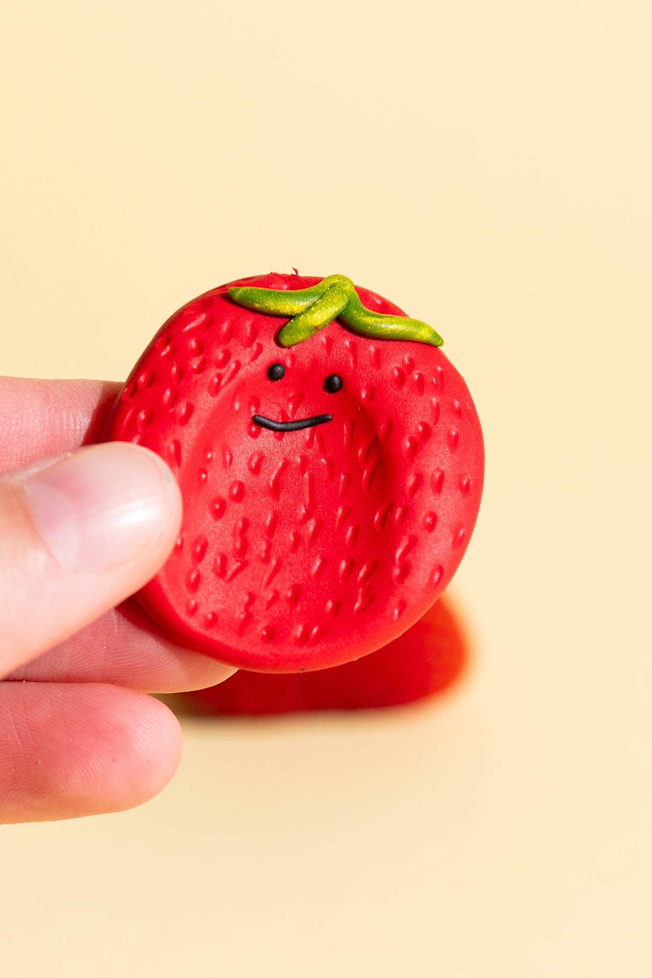 Fidget Toy Worry Stone Strawberry