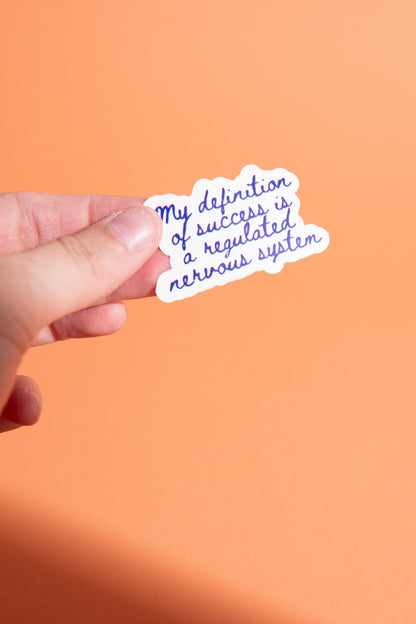 Sticker "Regulated Nervous System"