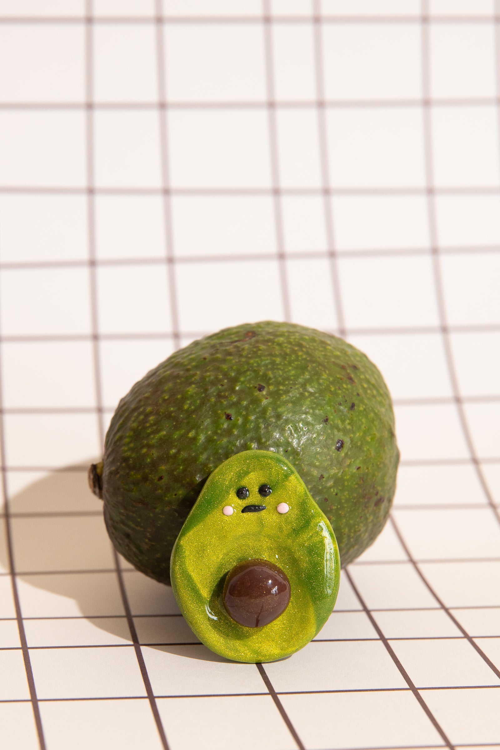 Kleiner Avocado Sorgenstein Fidget Toy für ADHS Konzentration und Selbstregulation